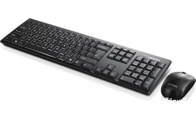  7 lenovo 100 wireless combo keyboard and mouse كيبورد وماوس وايرلس  من لينوفو 