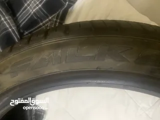  9 ‏ sale two Falken  tyres 255/40/r18  new year last year 2022 almost new not used for sale 700 aed