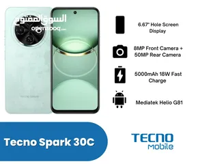  1 TECNO SPARK 30C جديد مسكر للبيع