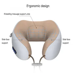  7 مخده مساج الرقبه شحن تدليك فاخره جدا جهاز المساج للرقبة مخدات رقبه للسفر او المساج 2 في 1