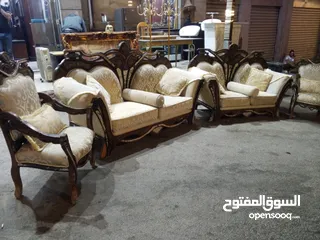  7 طقم كنب مرصع نحاس