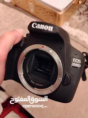  8 *كاميرا Canon 2000D  مع العدسة الأساسية   *بالاضافة لعدسة  Canon EF 50mm f/1.8 STM