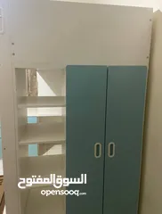  6 تخت طابقي ايكيا  ikea bunk bed مع فرشه مكتب ووحده ادراج  يونيت وحده