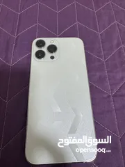  1 ايفون 13 برو ماكس  لون ابيض  256 جيجا بطاربه 78