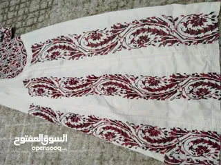  10 ثوب تقليدي فخم تراثي الوان جميلة تطريز فخم قماش توب جاهز للبس