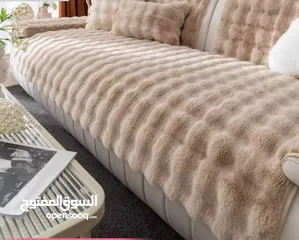  6 طقم الفرو الكرات الفاخر وصل  لمسة فخامة جاهزة تغيّر شكل كنبتك بثواني!