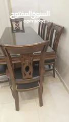  2 طاولة سفرة زان 8 مقاعد بحالة الجديد
