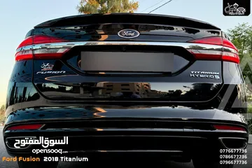  12 فـورد فـيـوجـن 2018 تـيـتـانـيـوم كاش أو أقساط