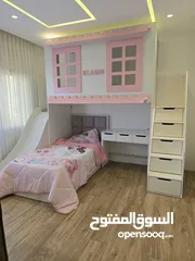  7 غرفة نوم بنات شكل بيت  للبيع شبه جديدة