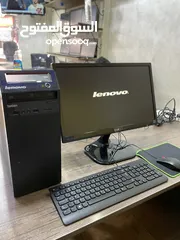  1 كمبيوتر موصفات عاليه كل شي اصلي شاشة كبيره LENOVO Core i7 كيبورد و ماوس لينوفو اصلي