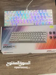  1 fantech atom 63 very clean and only been used for 2 weeks mechanical keyboard with blue switches
