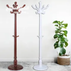  1 شماعه خشب ثقيل متوفر ابيض بني