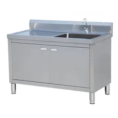  1 Stainless Steel kitchen Bowl Sink cabinet with standard grade SS material 304 AISI
