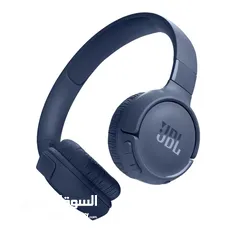  1 JBL Tune 520BT Wireless on-ear Headphones سماعات لون ازرق اقرا الوصف