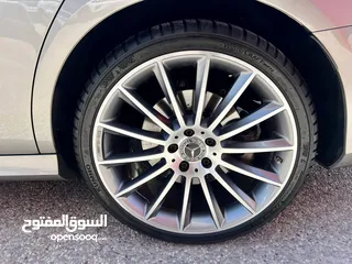  14 مرسيدس E350 AMG ذهبي 2022 اعلى مواصفات بحالة الزيرو مميزة جدا جمرك جديد