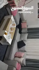  1 طقم كنب مستعمل جديد بحاله جيده للبيع