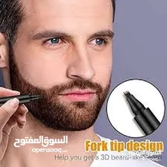  7 قلم  تحديد و رسم اللحيه  مع فرشاه كتان  تكثيف و تمشيط  اللحى  و تعبئة الفراغات   و اخفاء الشيب