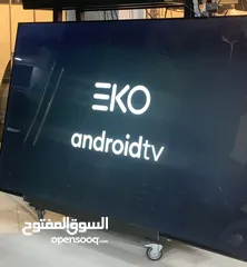  1 للبيع تلفزيون EKO  75 مستعمل فيه خطوط سمارت نظام اندرويد