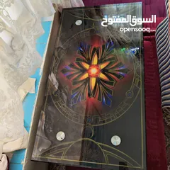  1 طاوله جلوس زجاجيه عرطه ب10