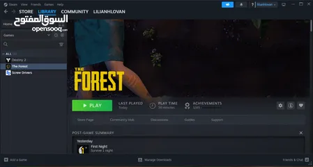  2 (The Forest) حساب ستيم (PC/ كمبيوتر ) بسعر مغري  توصيل فوري