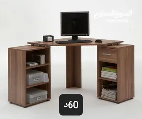  3 طاولة مكتب للدراسة والعمل عدة الوان التوصيل والتركيب مجاني داخل عمان لامينيت للأثاث المكتبي