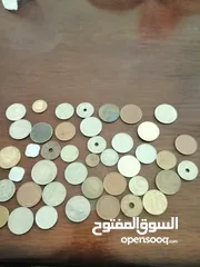  29 عملات قديمة للبيع اردني امريكي بريطاني ألماني عراقي خليجي يوجد قطع نوادر ومميزة