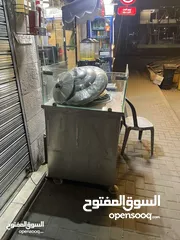  6 للبيع بسطة عرباي ستانلس اصلي و ثقيل مع سيكوريت للكنافة او للذرة او للحلويات
