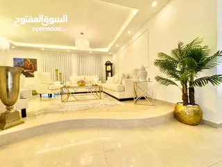  9 روف مفروش حديثا مساحة 400 م طابق 6 تشطيب سوبر ديلوكس حديثا للبيع الطيرة دوار نبيل عمرو دون وسطاء