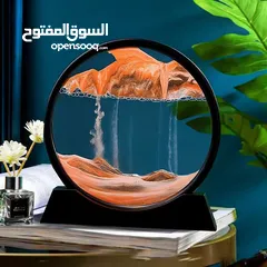  3 ساعة رملية مائية ثلاثية الأبعاد (3D) مصنوعة يدويًا بدقة وإتقان، لتمنحك مناظر طبيعية .