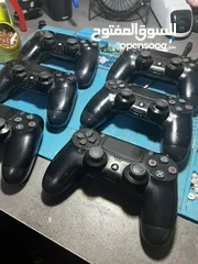  5 ايادي اصليةةة وكوبي بحالة الوكالة عالفحصص وكفالة شهر  للبيع ( متوفر عروض على الصيانه)Control ps4