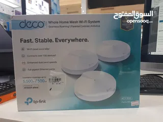  1 tp-link deco M5 Ac1300 whole home mesh wi-fi system