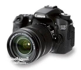 3 كاميرا كانون بحالة ممتازة  Canon Eos 70d