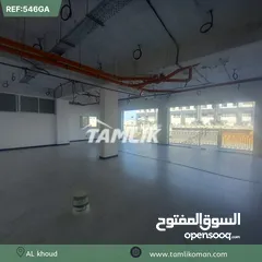  6 Showrooms area for Rent in AL khoud  REF 546GA