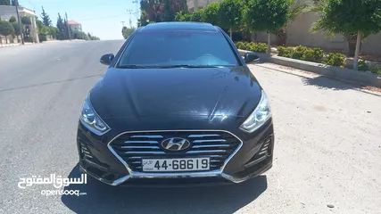  30 هونداي سوناتا 2018 فحص 3 جيد لون اسود ملوكي فل الفل اعلى فئة بانوراما بسعر مغري قابل للبدل