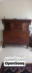  2 Traditional Carved Wooden Cabinet – Antique Style, Rich Detailing