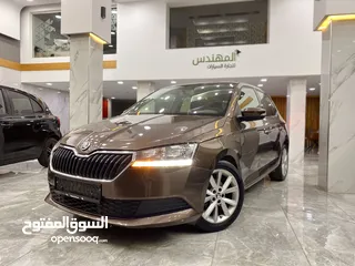  1 SKODA FABIA .. اوتوماتيك .. ترخيص 2019 .. باللون البني المميز
