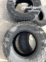  1 امريكي للبيع: 4 إطارات BFGoodrich 285/70R بحمولة 121/118R