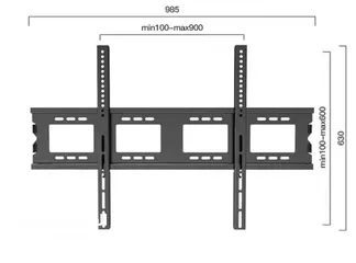  2 حمالة ثابتة لشاشات التلفزيون الكبيرة قياس 60 انش - 100 انش وتحمل وزن لغاية 200 كيلو