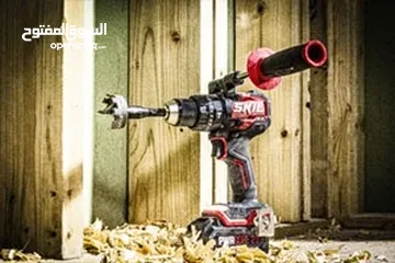  6 مطرقة + مفك براغي + مطحنة + مثقاب لاسلكي متذبذب