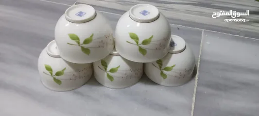  3 زبادي بوظة او لشوربات زجاج اصلي اسمه ( الودع ) ياباني اصلي