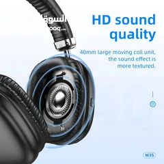  2 Hoco W55 Plus (ANC) سماعات هوكو  مع خاصية غزل الضوضاء المحيطة و ساعات تشغيل تصل الى 65 ساعة متواصلة