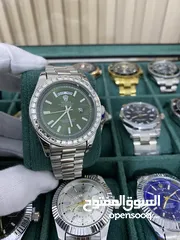  6 رولكس رجالي مرفق علبه وكيس رولكس وكفاله سنه