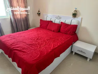  7 شقة مفروشة غرفة وصالة في حي التعاون 2حمام مع بلكونة اطلالة علي البحر