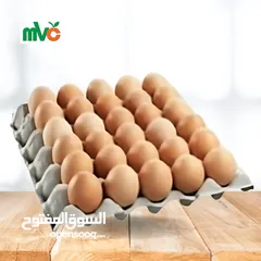  1 متاح بيض بلدي طازج ومخصب