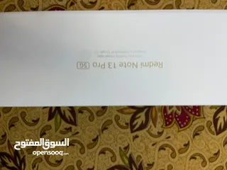  3 شاومي ريدمي نوت 13 برو 5 جي استخدام اسبوع بحاله الجديد 512 جيجا للبيع او البدل