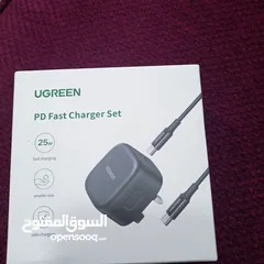  1 ugreen شاحن مع كيبل 2متر