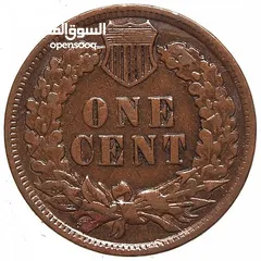  2 عملة أمريكية نادرة - Indian Head Cent 1907