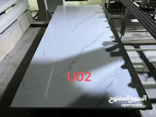  20 اللواح UV بديل الرخام 1.22*2.80 نخب اول قابل للطي تخب اول ضد الخدش و العفن و الرطوبة سهل التركيب