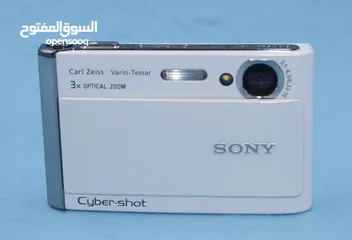  7 كاميرا سونى بحالة الجديدة ومشتملاته    camera sony 8.1MP DSC-T70ديجيتال  