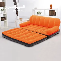  3 أريكة سرير قابل للنفخ للتخييم. Bestway Multi-Max Air Couch With Sidewwinder Ac Air pump